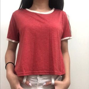 red topshop tshirt